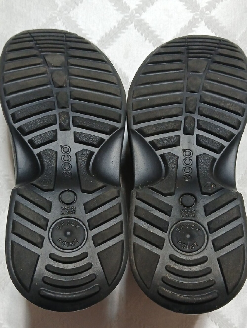 Ecco Black Leather Lace-Up Oxford Shoes for Men Size 44 - Picture 6 of 6
